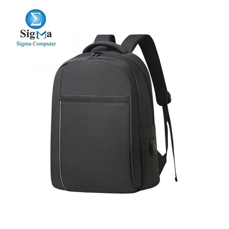 Rahala Backpack RAL606 - Black: 12L, fits up to 15.6" laptops, water-resistant, multi-pocket design, ergonomic straps, and spacious main compartment.