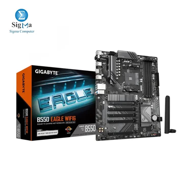 لوحة أم جيجابايت AMD B550 EAGLE WIFI