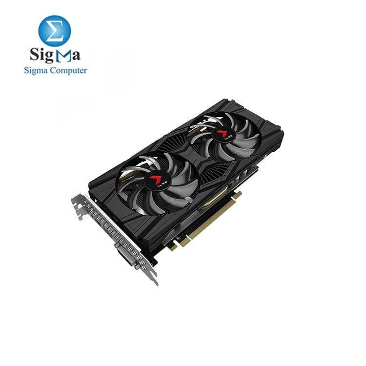 كرت شاشة PNY GeForce GTX 1660 Ti XLR8 Gaming مكسور السرعة بمروحتين