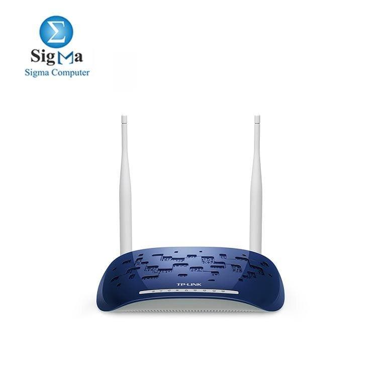 تي بي لينك راوتر مودم لاسلكي N بسرعة 300Mbps ADSL2+