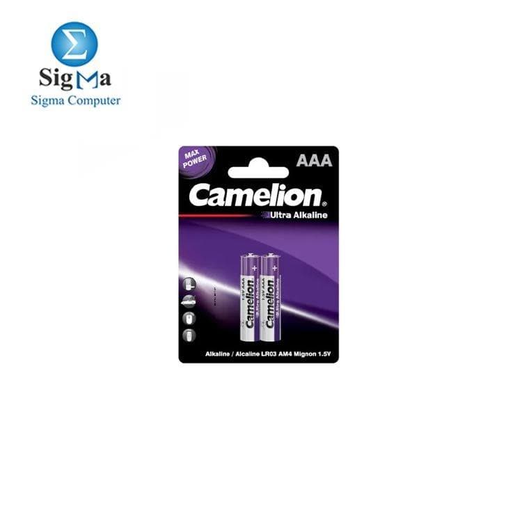 بطارية كاميليون ألترا قلوية (Alkaline) AAA-LR03-BP2UT-2PC-CARD