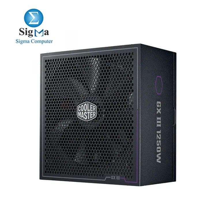 Cooler Master GX III Gold 1250W – ATX 3.0, 80 PLUS Gold, Fully Modular, 90% Efficiency, 135mm FDB Fan, 12VHPWR (600W), and Comprehensive Protections