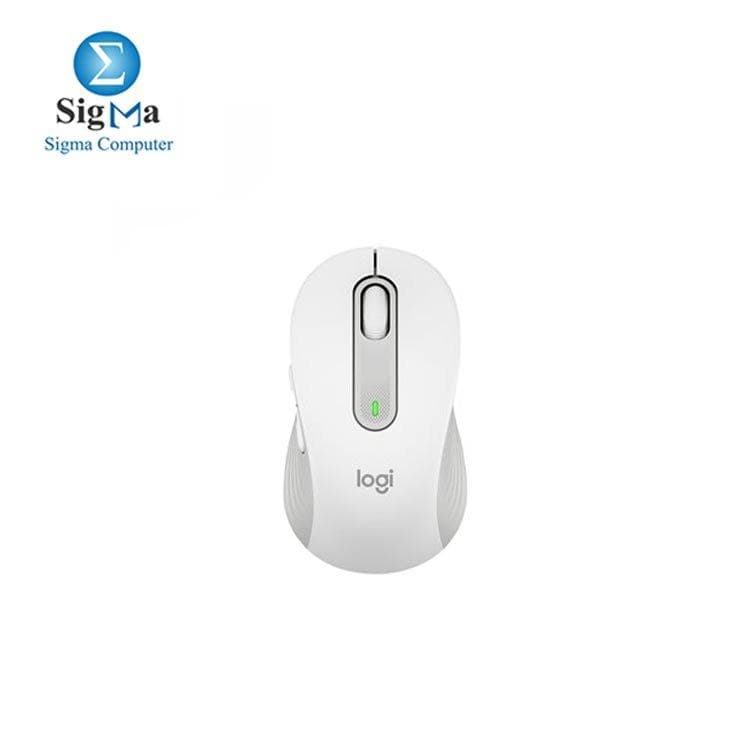 لوجيتك ماوس M650L Signature بلوتوث أوف وايت لليد اليسرى-910-006240