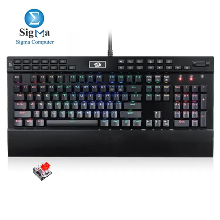 كيبورد جيمنج ميكانيكال ريدراجون K550 Yama بإضاءة RGB 131 مفتاح