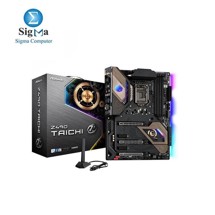 لوحة أم ASROCK Z490 Taichi RGB مقبس LGA1200