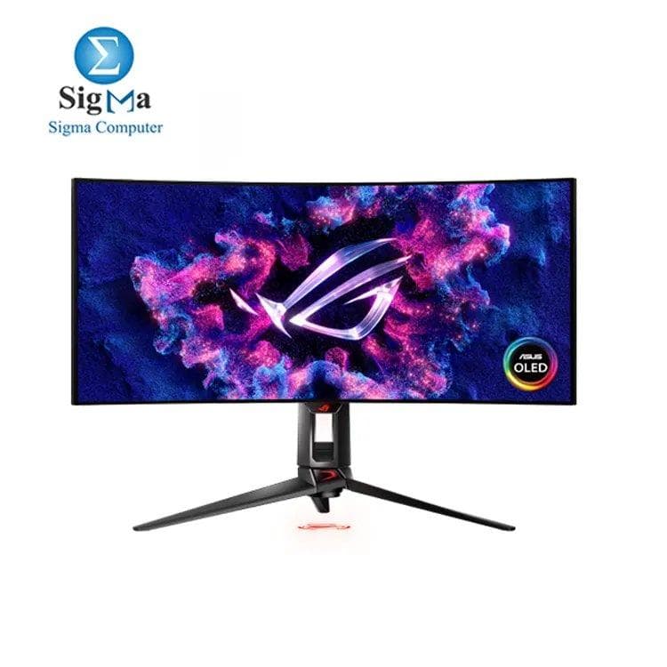 شاشة جيمنج اسوس ROG Swift OLED (PG34WCDM) - 34 بوصة منحنية، 240Hz، 0.03ms، متوافقة مع G-SYNC
