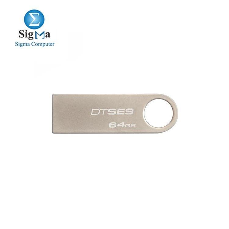 فلاشة كينجستون DataTraveler SE9 سعة 64GB بمنفذ USB 2.0