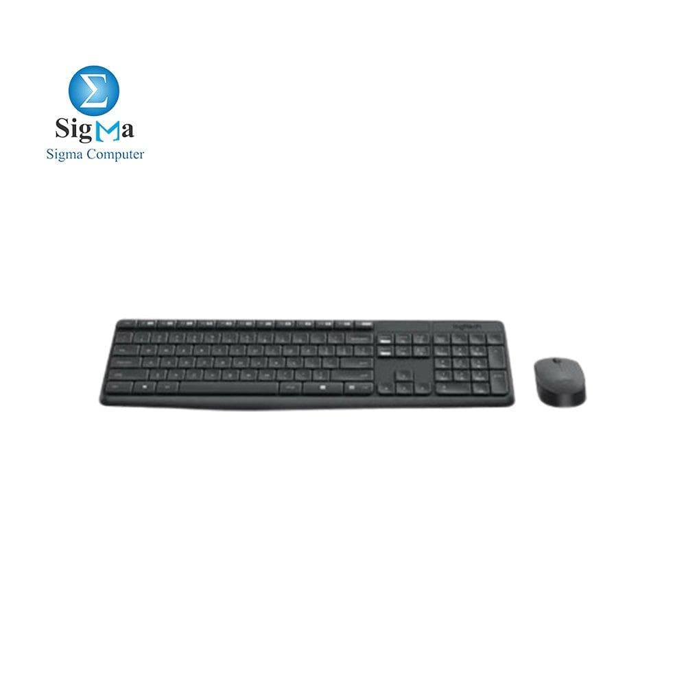 لوجيتك MK235 كيبورد وماوس لاسلكي - أسود - 920-007927