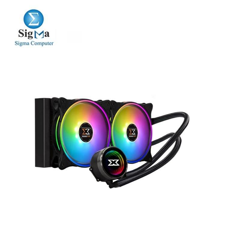 مبرد مياه للمعالج Xigmatek Aurora 240 مقاس 240 مم مع إضاءة ARGB