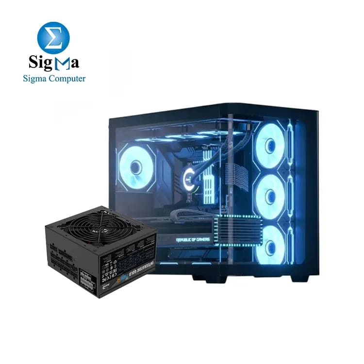 Bundle AEROCOOL P500C-G-BK-v1 Mid-Tower Case + Aerocool Integrator Gold 750W – Fully modular 80Plus Gold