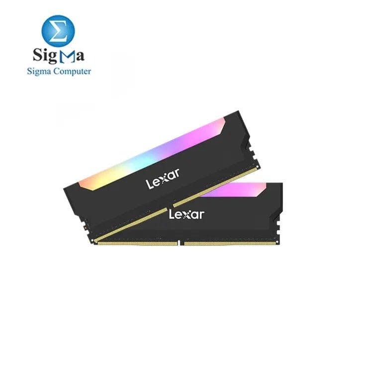 رام ليكسار LD4BU008G Hades RGB، سعة 16 جيجابايت (2x8 جيجابايت)، DDR4، سرعة 3600MHz، CL19 للكمبيوتر المكتبي