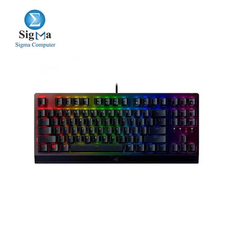 كيبورد ريزر BlackWidow V3 Tenkeyless ميكانيكي مدمج RGB سويتش Green - أسود