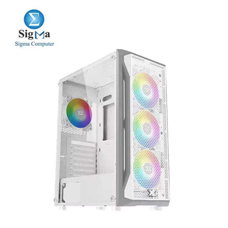 كيسة جيمنج Xigmatek Gaming X Arctic RGB ATX - أبيض