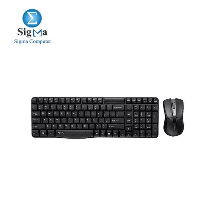 كومبو كيبورد وماوس لاسلكي من Rapoo موديل X1800