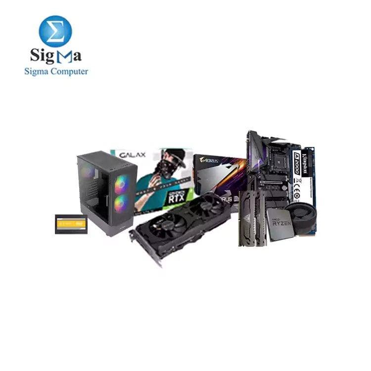 باندل لوحة أم B550 AORUS MASTER - معالج R5 5600X - رام Patriot 16GB 3200MHz - كرت شاشة RTX 3060 12GB - هارد A2000 NVMe 250GB - كيسة NX410 ARGB - باور 650W BRONZE
