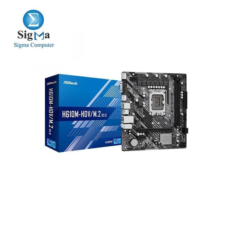 لوحة أم ASROCK INTEL H610M-HDV/M.2