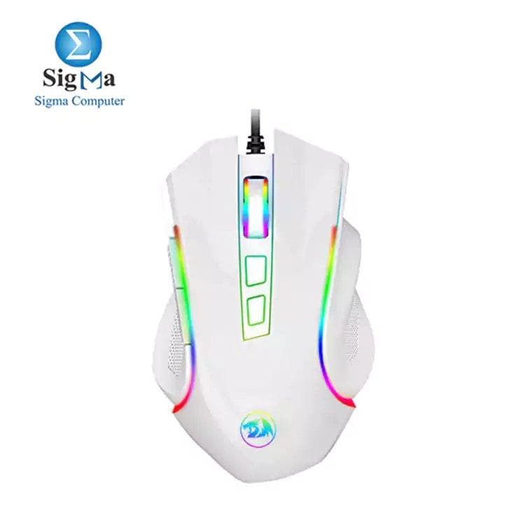 ماوس جيمنج سلكي Redragon M602 RGB - أبيض