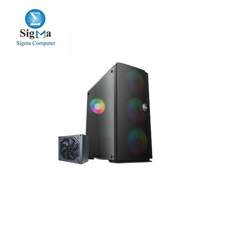 REDRAGON GC-651 CASE 4 FAN with PSU 600w Bronz.