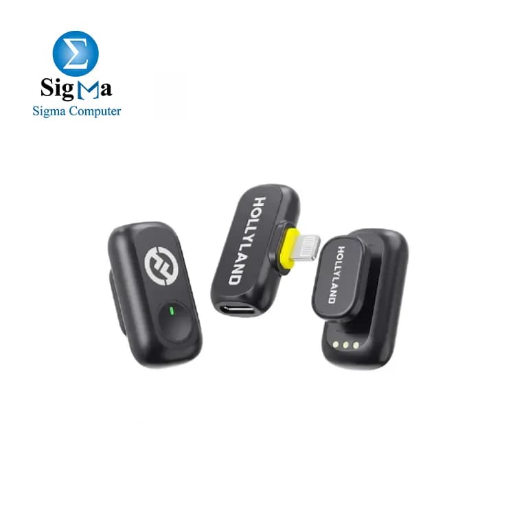 Hollyland LARK A1 Mini Duo Wireless Microphone (Lightning) - Black