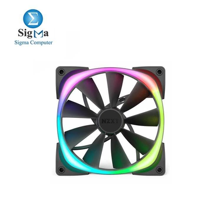 مروحة تبريد NZXT AER LED RGB مقاس 120mm بإضاءة متطورة HF-28120-B1