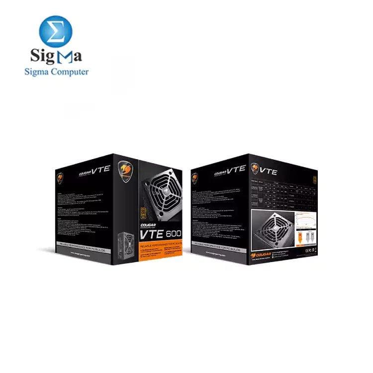 باور سبلاي كوجر VTE600 600W 80+ Bronze ATX مع مروحة فائقة الهدوء