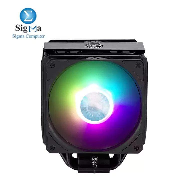 كولر ماستر MASTERAIR MA612 STEALTH ARGB (مروحة مزدوجة) 6 أنابيب حرارية-1800 RPM