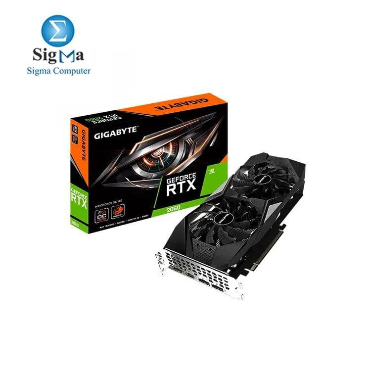 كرت شاشة جيجابايت GeForce RTX™ 2060 WINDFORCE OC 12G