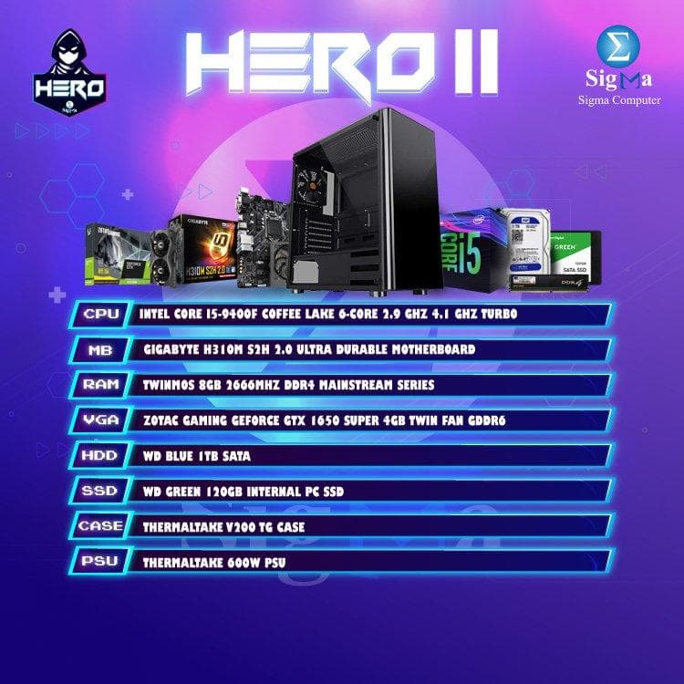 تجميعة HERO 2 BUNDLE 10000 انتل