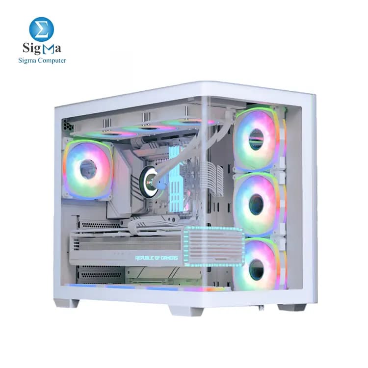 كيسة كمبيوتر ايروكول Aerocool P500C EVO V1 - أبيض