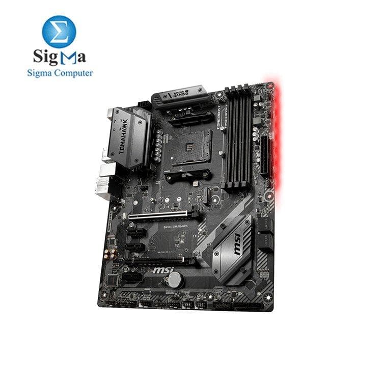 لوحة أم ام اس اي GAMING B450 TOMAHAWK AM4 AMD B450 SATA 6Gb/s USB 3.1 HDMI ATX