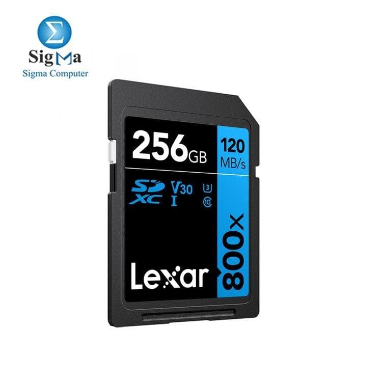 كارت ميموري ليكسار 256GB-SD800-120MB-V30