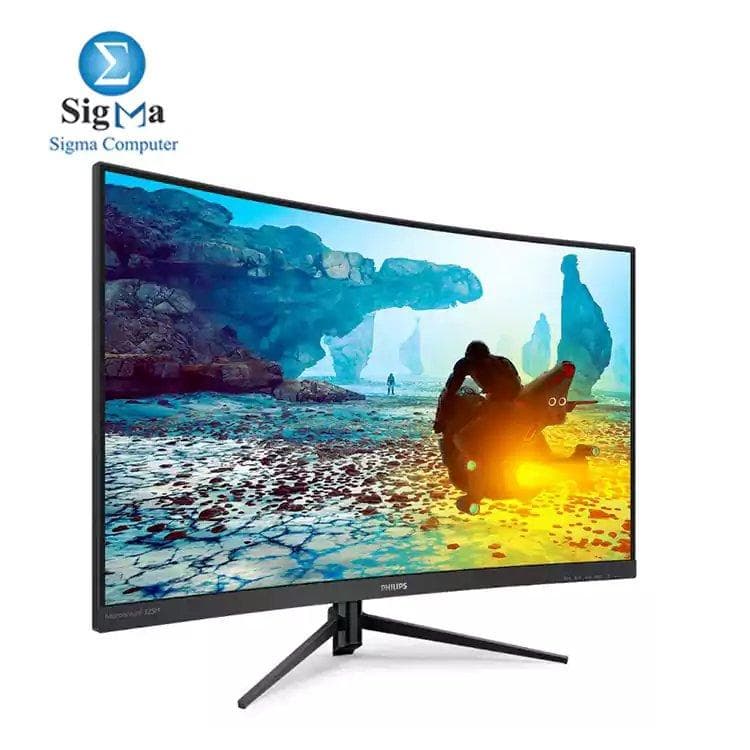 شاشات فيليبس منحنية 32 بوصة QHD، تردد 144Hz، استجابة 1ms، لوحة VA، دقة 2K