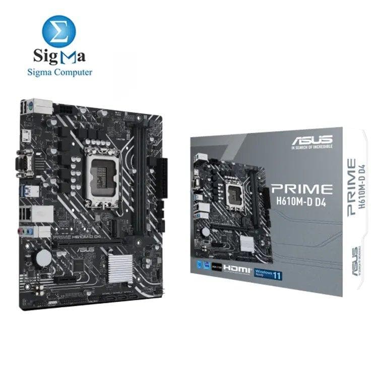 ASUS PRIME H610M-D D4 Socket LGA 1700 Motherboard
