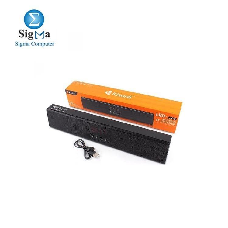 سماعة FIRST BF-5 لاسلكية مع منبه وساعة، 2 سماعة، USB/TF