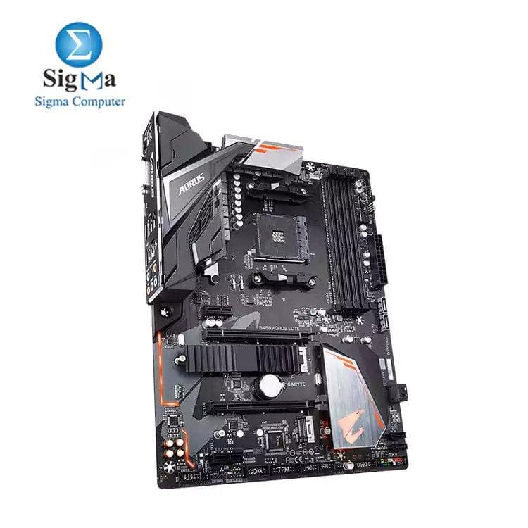 لوحة أم جيجابايت AORUS B450 ELITE AM4 AMD مع Hybrid Digital PWM