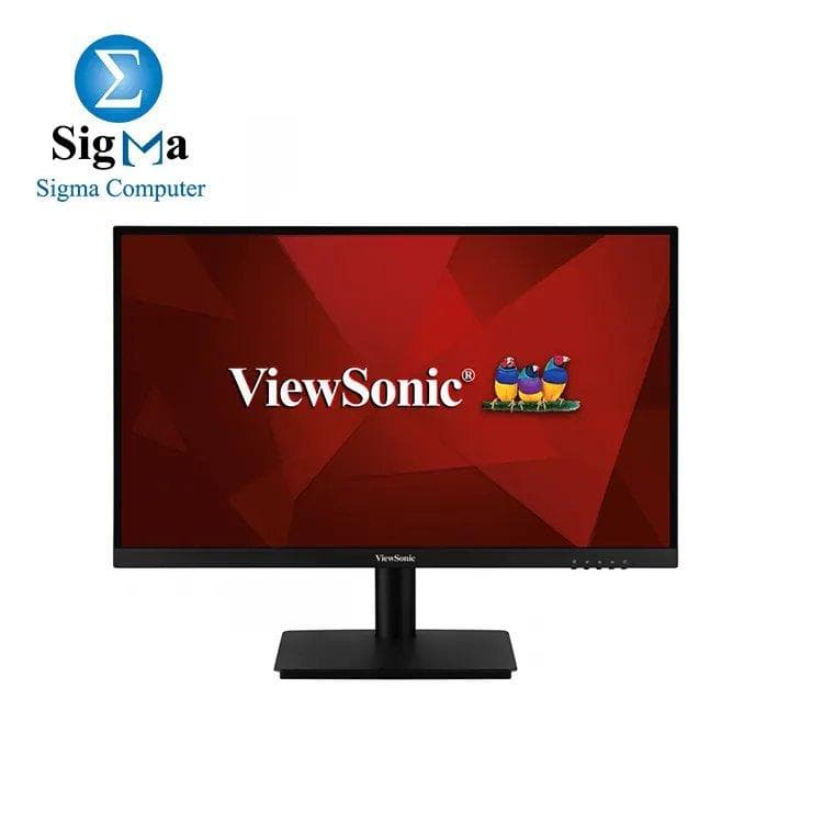 شاشة فيوسونيك VA2406 مقاس 24 بوصة دقة 1920x1080 تردد 75Hz نوع VA زمن استجابة 4ms مع سماعات مزدوجة 2W