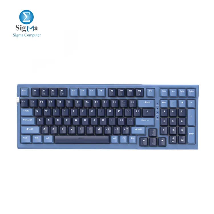 كيبورد جيمنج ميكانيكي MageGee Sky98 بنسبة 95%، لون أزرق داكن