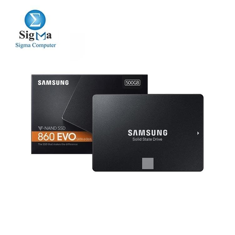 هارد SSD سامسونج 860 EVO سعة 500 جيجابايت SATA 6Gb/s مقاس 2.5 بوصة