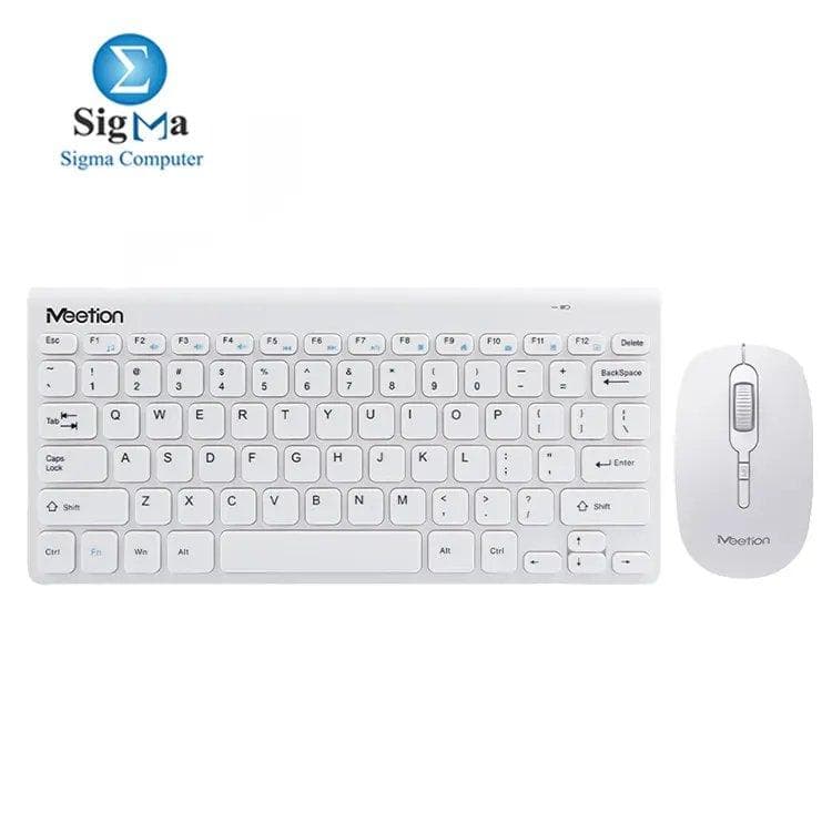 MEETION Mini 4000 Wireless Arabic Keyboard And Mouse Combo White
