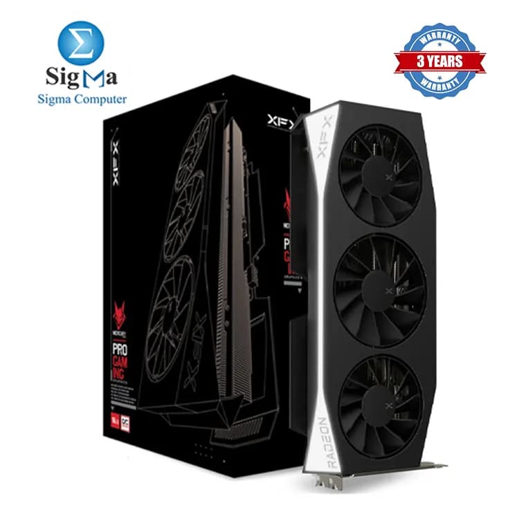 XFX Mercury AMD Radeon RX 9060 XT OC Gaming Edition 16GB AMD RDNA 4 GPU 16GB GDDR6 up to 3320 MHz Boost PCIe 5.0 Triple Fan 2x DP 2.1 1x HDMI 2.1 1x 8-pin Power.