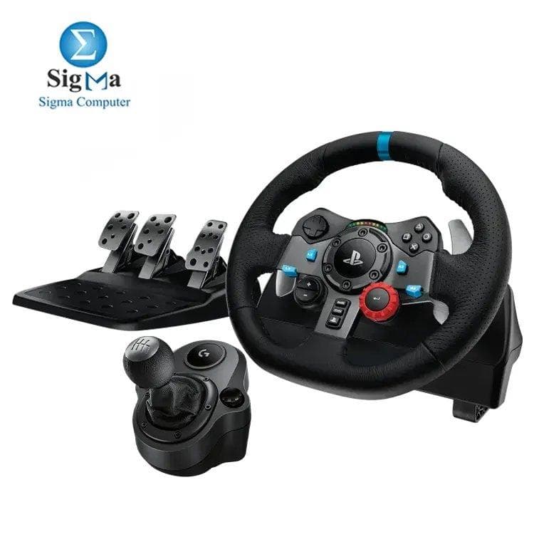 لوجيتك G29 Driving Force عجلة قيادة للسباقات PS4 PS3 للكمبيوتر مع ناقل حركة Driving Force