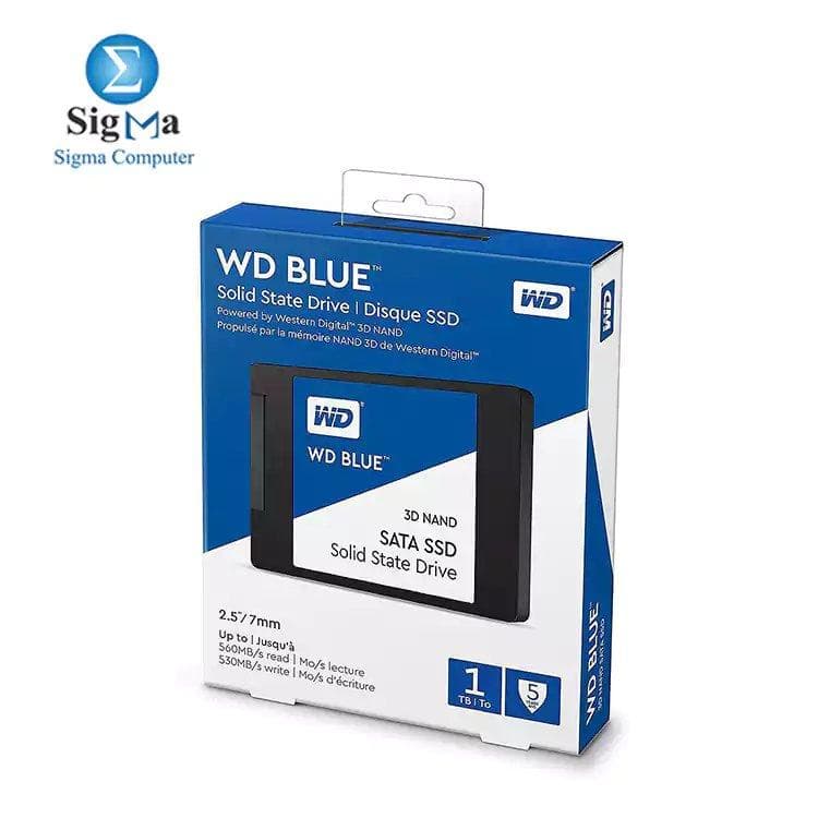 ويسترن ديجيتال Blue هارد SSD داخلي سعة 1TB بتقنية 3D NAND - SATA III 6Gb/s مقاس 2.5 بوصة