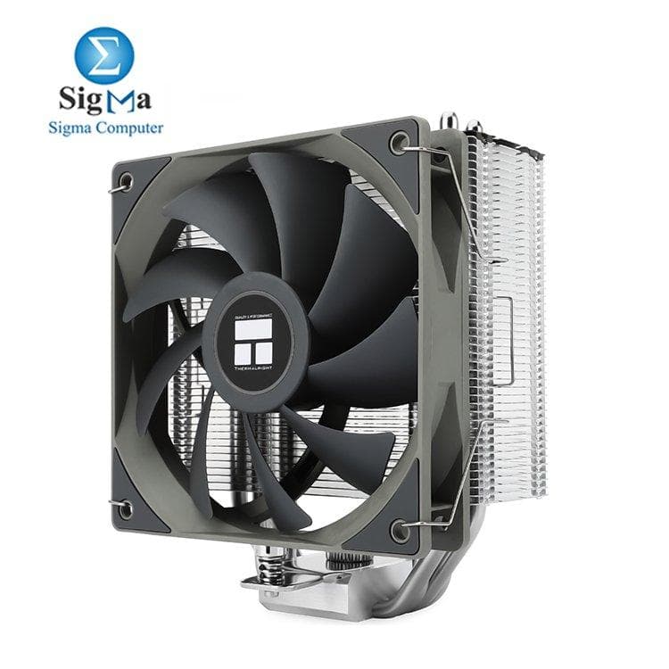Thermalright Assassin Spirit 120 V2 — 120mm aluminum CPU cooler with 4 heat pipes, 120mm PWM fans (1500 RPM), quiet operation (≤25.6 dB), compatible with Intel and AMD sockets, 154mm height.