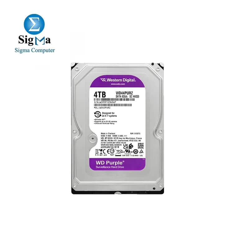 هارد ويسترن ديجيتال WD Purple سعة 4TB