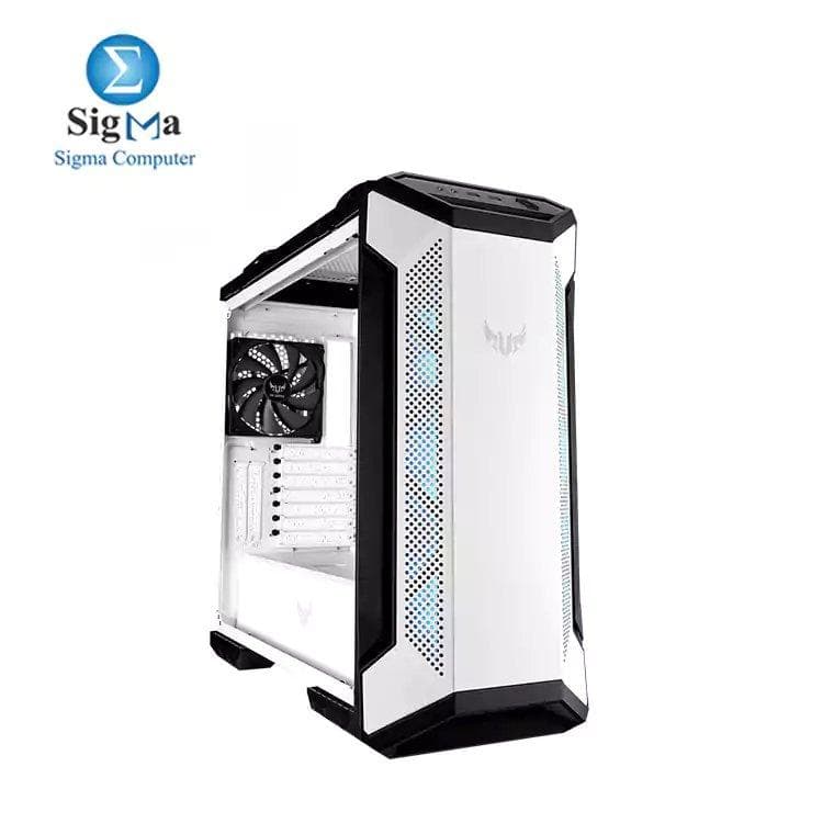 كيسة اسوس TUF Gaming GT501 أبيض بمراوح RGB ميد تاور