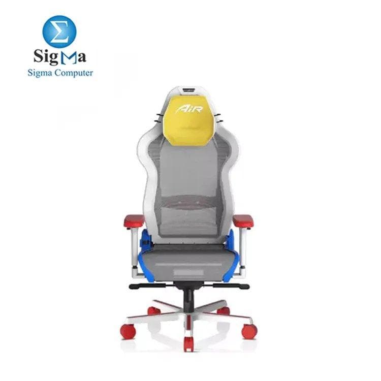 كرسي جيمنج شبكي DXRacer Air - أبيض/أحمر/أزرق | AIR-R1S-WRB.G-B3