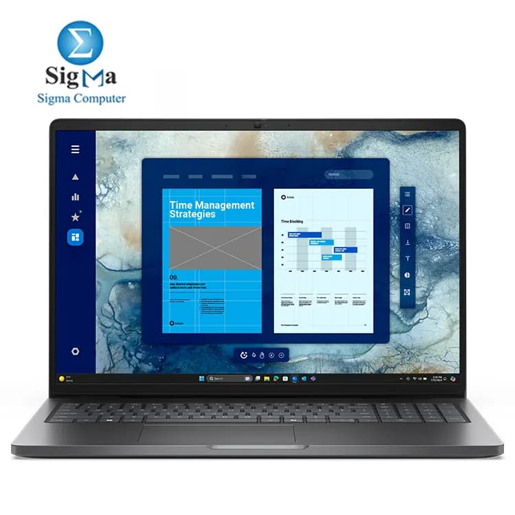 ديل Pro 14 4VP3WB4 معالج Intel Core 5 120U - كرت شاشة Intel - رام 8G DDR5 5200HZ - مساحة 512G SSD - شاشة 16 بوصة FHD+ VA 60HZ - بصمة - نظام Dos - ضمان 3 سنوات