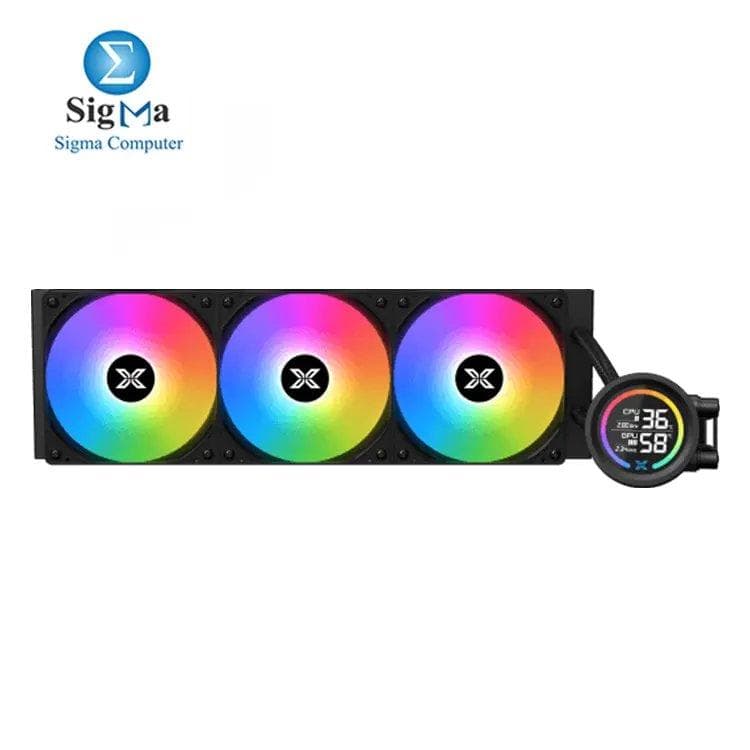 مبرد معالج مائي Xigmatek LK 360 Digital ARGB مع شاشة LCD