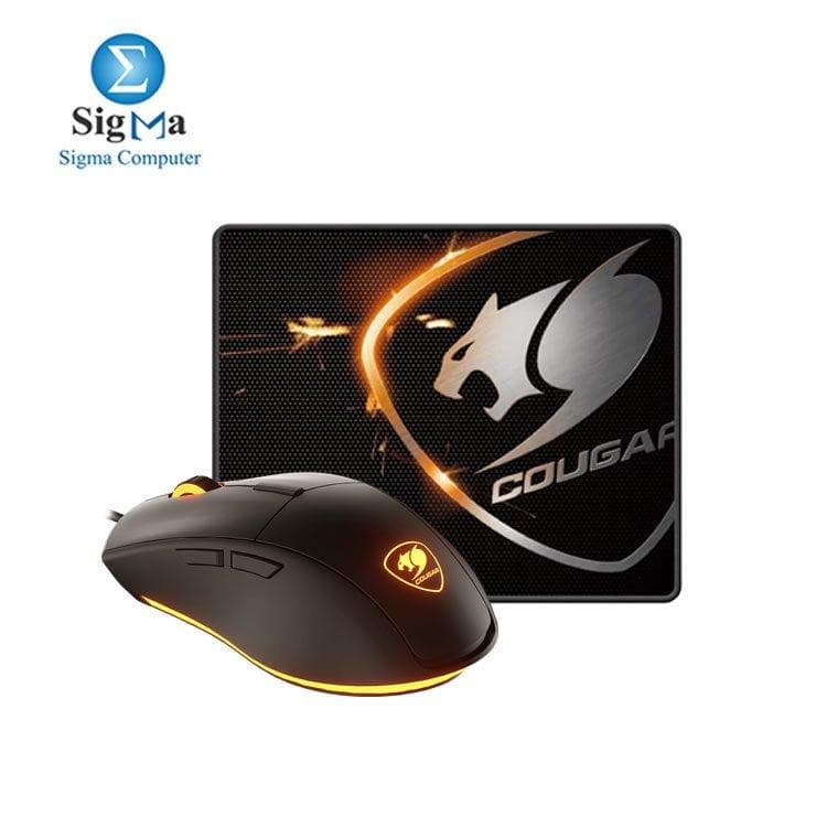 Cougar Minos XC 4000 DPI Optical Sensor Gaming Mouse with LED Backlight Inlcudes Speed XC MM Mouse Pad