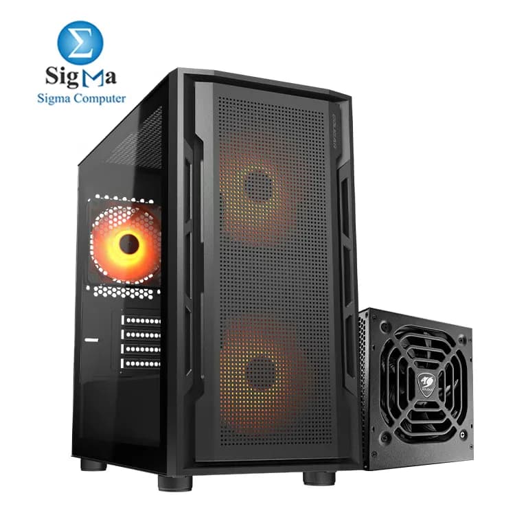 COUGAR UNIFACE MINI RGB Case + STC 600W PSU (Black)